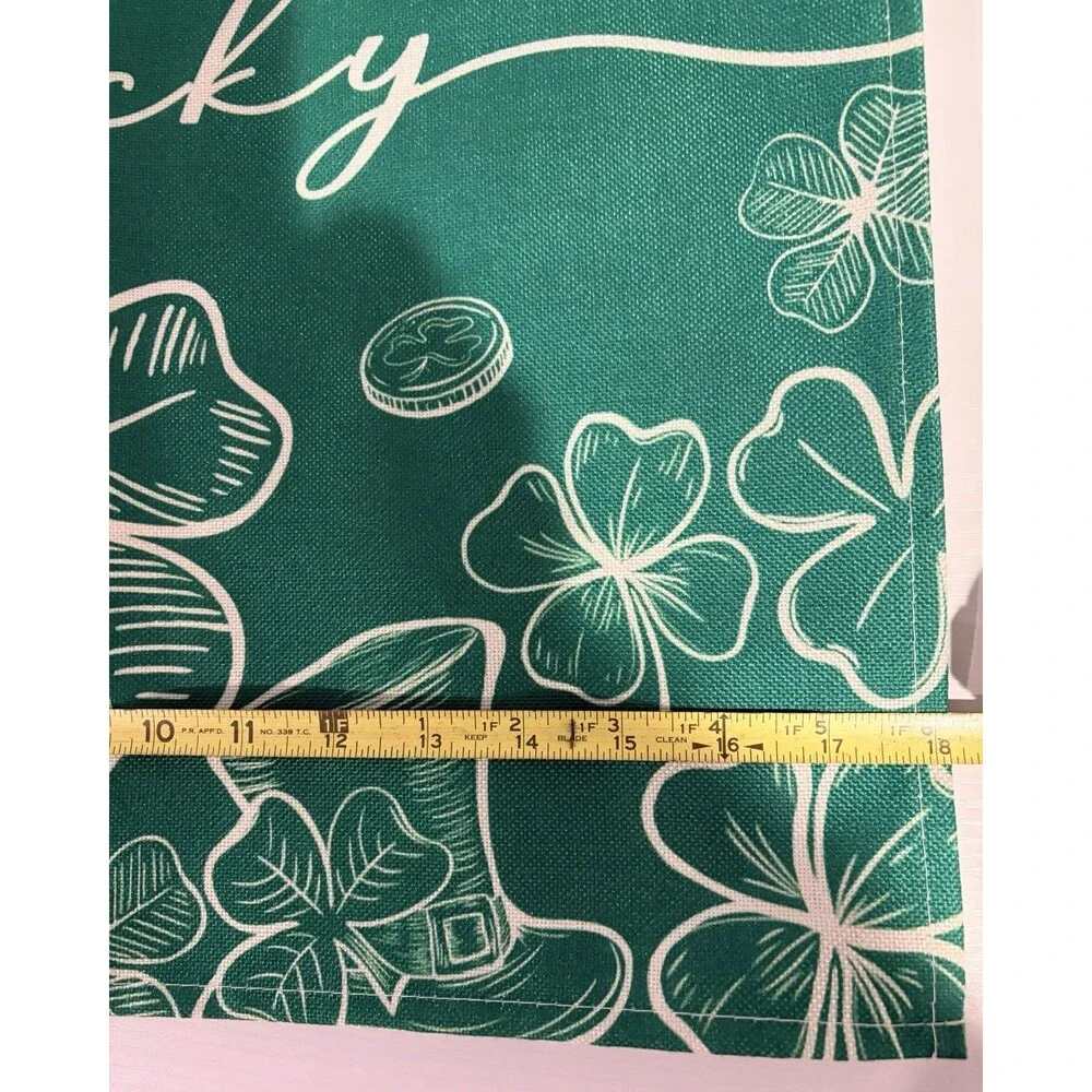 Clover green placemats